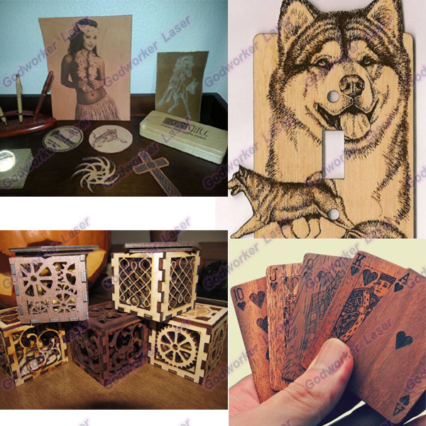 laser cut and engrave wood art