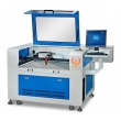 GW6040/6090 jeans/cloth lable laser cuting machine with CCD Camera;CCD Laser Cutting Machine