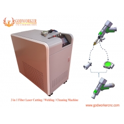 3 in 1 fiber laser welding cleaning cutting machine