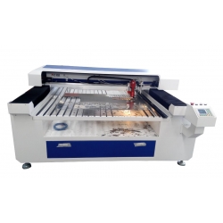 GW-1325 metal nonmetal laser cutting machine 280W + 60W