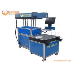 Large size Dynamic focusing CO2 laser marking machine for cutting paper card