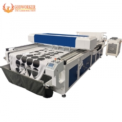 4 heads 80W 100W 150W fabric auto feeding laser cutting machine