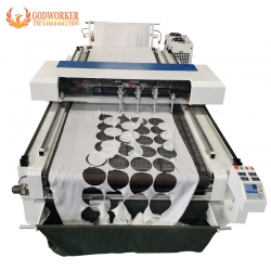 4 heads 80W 100W 150W fabric auto feeding laser cutting machine