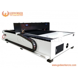 Dual heads laser cutting machine with servo motor YYC gear rack