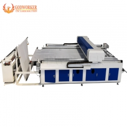 4 heads 80W 100W 150W fabric auto feeding laser cutting machine